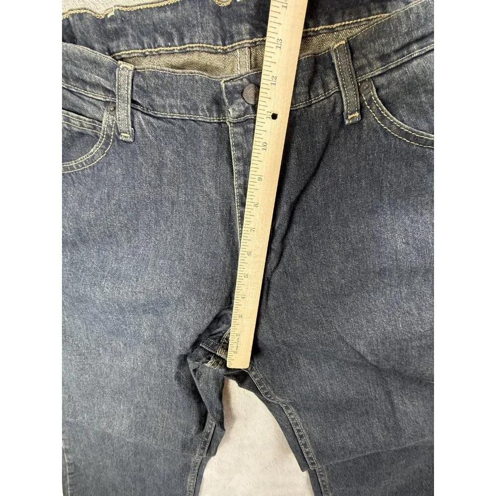 Magellan Jeans Mens 40x30 Blue Boot Cut Denim Straight Leg Cotton Pants Outdoor - Picture 11 of 14